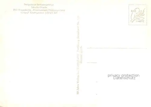 AK / Ansichtskarte Rinsecke Freigehege Rothaargebirge Rinsecke