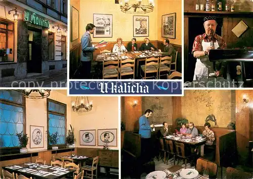 AK / Ansichtskarte Praha_Prahy_Prague Restaurace U Kalicha Gastraeume Praha_Prahy_Prague