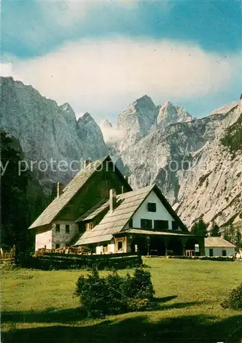 AK / Ansichtskarte Planica_Kranjska_Gora Tamar Huette Berghuette Julische Alpen 