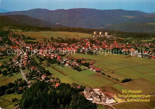 AK / Ansichtskarte Dobel_Schwarzwald EC Freizeit  und Schulungszentrum Fliegeraufnahme Dobel Schwarzwald
