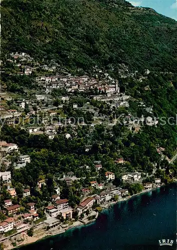 AK / Ansichtskarte Ronco_sopra_Ascona e Porto Ronco veduta aerea Ronco_sopra_Ascona