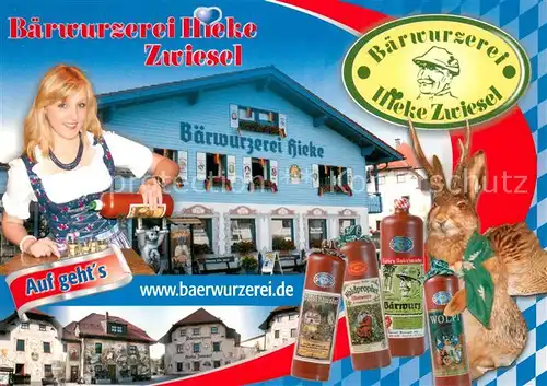 AK / Ansichtskarte Zwiesel_Niederbayern Baerwurzerei Hieke Spezialitaeten Zwiesel Niederbayern