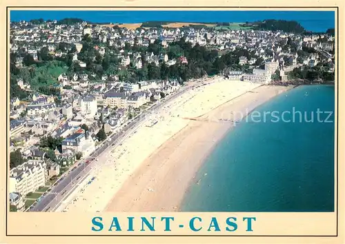 AK / Ansichtskarte Saint Cast le Guildo La grande plage vue aerienne Saint Cast le Guildo