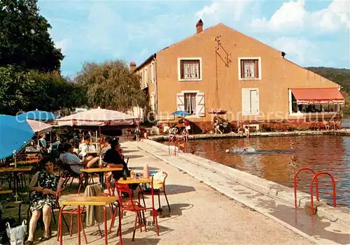 AK / Ansichtskarte Bourbonne les Bains Lac de la Mezelle Restaurant 