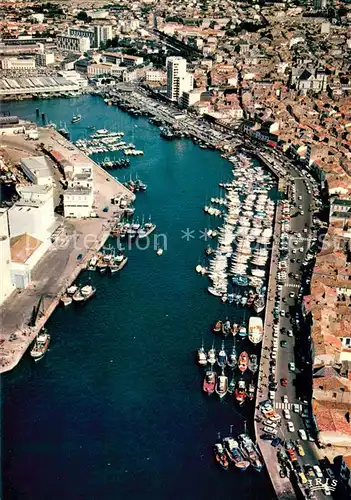 AK / Ansichtskarte Les_Sables d_Olonne Le Port Perle de la Cote de lumiere vue aerienne Les_Sables d_Olonne