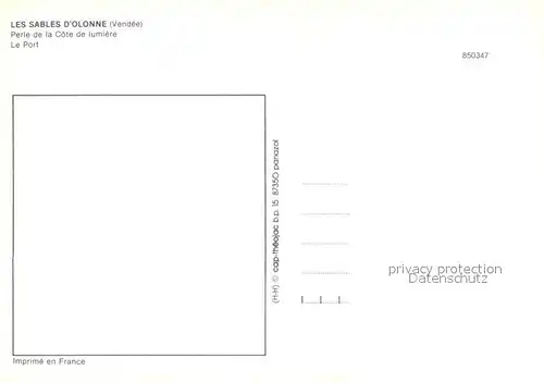 AK / Ansichtskarte Les_Sables d_Olonne Le Port Perle de la Cote de lumiere vue aerienne Les_Sables d_Olonne