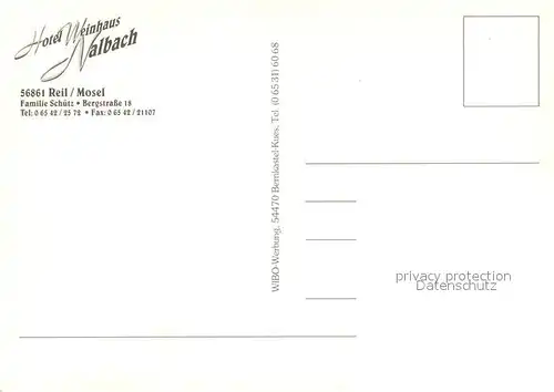 AK / Ansichtskarte Reil_Mosel Hotel Weinhaus Nalbach Reil_Mosel
