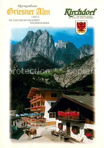 AK / Ansichtskarte Kirchdorf_Tirol Alpengasthaus Griesner Alm Naturschutzgebiet Wilder Kaiser Kirchdorf Tirol