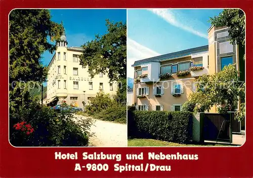 AK / Ansichtskarte Spittal_Drau Hotel Salzburg und Nebenhaus Spittal Drau