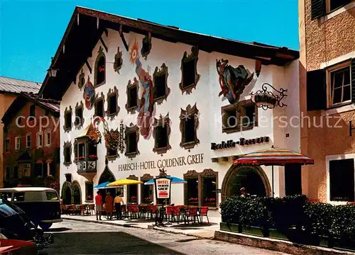 AK / Ansichtskarte Kitzbuehel_Tirol Harisch Hotel Goldener Greif Kitzbuehel Tirol