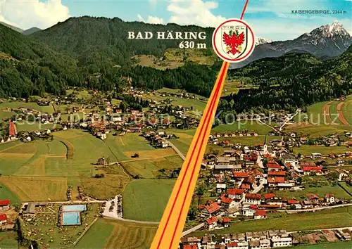 AK / Ansichtskarte Bad_Haering_Tirol Winter  und Sommererholungsort Kaisergebirge Fliegeraufnahme Bad_Haering_Tirol