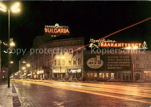 AK / Ansichtskarte Sofia_Sophia Grand Hotel Nachtaufnahme Sofia Sophia