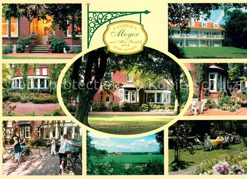 AK / Ansichtskarte Bad_Laer Hotel Landhaus Meyer zum Alten Borgloh Garten Terrasse Bad_Laer