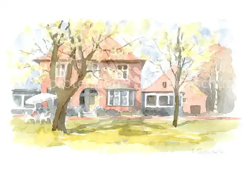 AK / Ansichtskarte Bad_Laer Hotel Landhaus Meyer zum Alten Borgloh Aquarell Bad_Laer