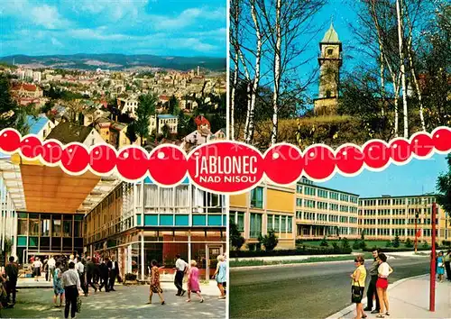 AK / Ansichtskarte Jablonec_nad_Nisou Panorama Restaurace Petrin Vystaviste Podnik zahranicniho obchodu Jablonec Jablonec_nad_Nisou