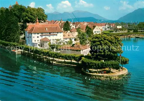 AK / Ansichtskarte Rapperswil_SG Kapuzinerkloster Fliegeraufnahme Rapperswil SG