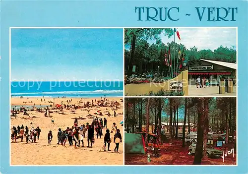 AK / Ansichtskarte Cap Ferret Camping Caravaning du Truc Vert Strandpartie Cap Ferret