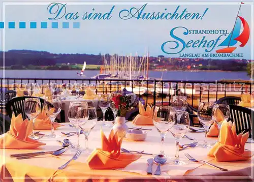 AK / Ansichtskarte Langlau Strandhotel Seehof Langlau