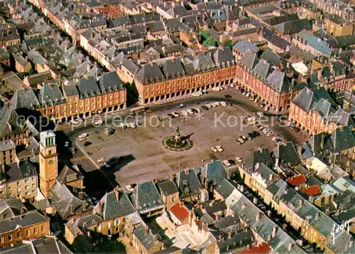 AK / Ansichtskarte Charleville Mezieres Vue aerienne de la place Ducale et la statue de Charles de Gonzague Charleville Mezieres