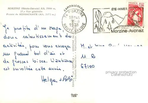 AK / Ansichtskarte Morzine Pointe de Ressachaux Vue generale aerienne Morzine