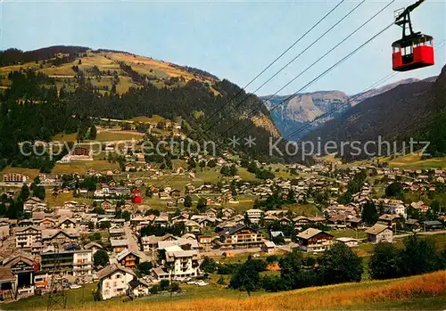 AK / Ansichtskarte Morzine Telepherique du Pleney Vue generale Super Morzine Morzine