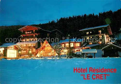 AK / Ansichtskarte Morzine Hotel Residence Le Cret Morzine