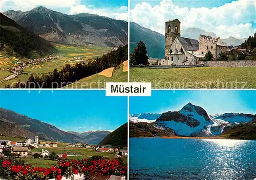 AK / Ansichtskarte Muestair Cun Clastra und Lai da Rims Muestair