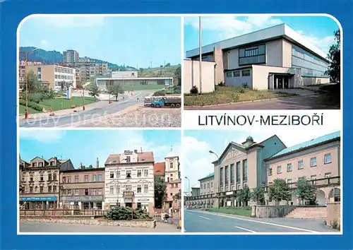AK / Ansichtskarte Mezibori Panorama Litvinov sportovni hala Kulturni dum a restaurace Mezibori