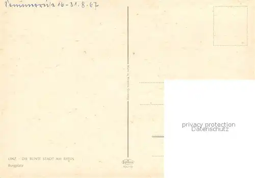 AK / Ansichtskarte Linz_Rhein Burgplatz Altstadt Linz_Rhein