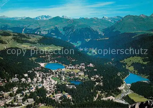 AK / Ansichtskarte Arosa_GR Panorama Blick vom Schafruecken aus Alpen Arosa_GR
