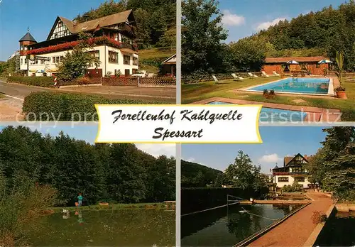 AK / Ansichtskarte Kleinkahl Gasthof Pension Forellenhof Kahlquelle Freibad Fischteiche Kleinkahl