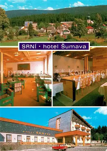 AK / Ansichtskarte Srni Hotel Sumava Gastraeume Srni