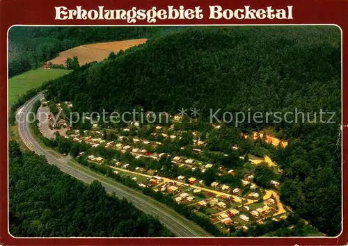 AK / Ansichtskarte Brochterbeck Cafe Restaurant Pension Haus Bocketal Fliegeraufnahme Brochterbeck