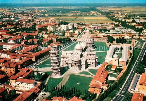 AK / Ansichtskarte Pisa Fliegeraufnahme mit dem Schiefen Turm Pisa