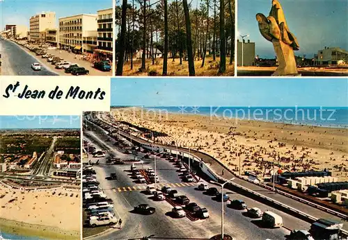 AK / Ansichtskarte Saint_Jean_de_Monts Le Remblai Le coin du Moulin rose La Rotonde et les Mouettes La plage et lAvenue de la Foret Le Remblai Saint_Jean_de_Monts