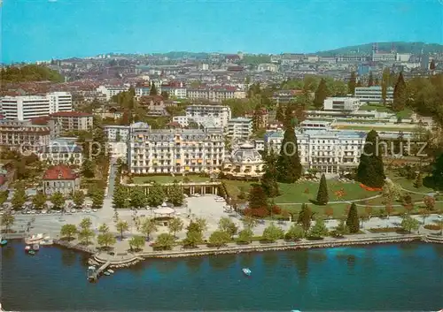 AK / Ansichtskarte Lausanne_Ouchy Hotel Beau Rivage Vue aerienne Lausanne Ouchy