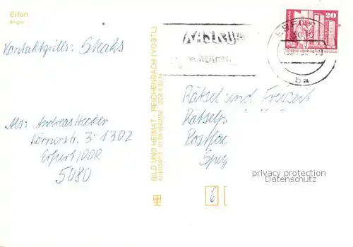 AK / Ansichtskarte Erfurt Anger Erfurt