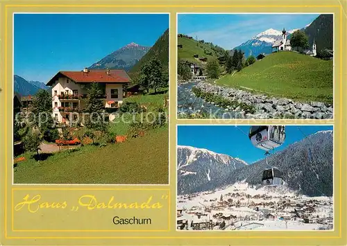 AK / Ansichtskarte Gaschurn_Vorarlberg Gaestehaus Pension Haus Dalmada Wintersportplatz Montafon Alpenpanorama Gaschurn Vorarlberg