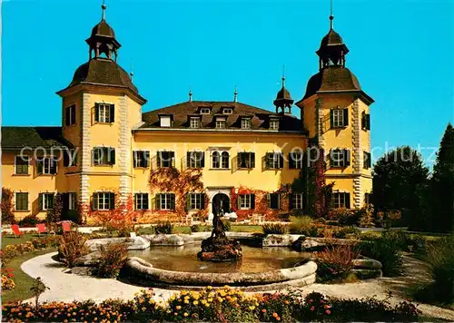 AK / Ansichtskarte Velden_Woerthersee Schlosshotel Park Springbrunnen Velden Woerthersee