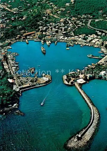 AK / Ansichtskarte Ischia Il porto veduta aerea Ischia