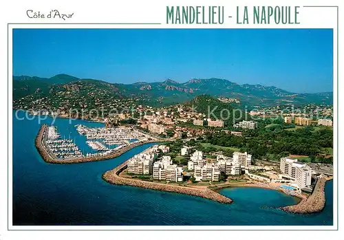 AK / Ansichtskarte Mandelieu la Napoule Hotel Casino Port Cote d Azur vue aerienne Mandelieu la Napoule