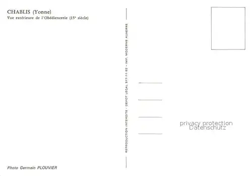 AK / Ansichtskarte Chablis Vue exterieure de l Obediencerie 15e siecle Chablis