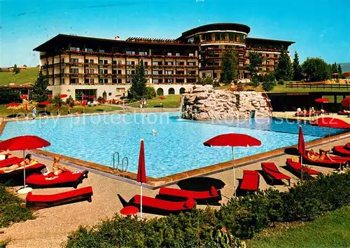 AK / Ansichtskarte Sonthofen_Oberallgaeu Kur  und Sporthotel Sonnenalp Freibad Sonthofen Oberallgaeu
