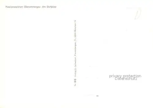 AK / Ansichtskarte Oberammergau Hotel Alte Post am Dorfplatz Oberammergau