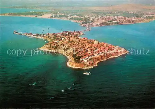 AK / Ansichtskarte Nessebar_Nessebyr_Nessebre Halbinsel Fliegeraufnahme 