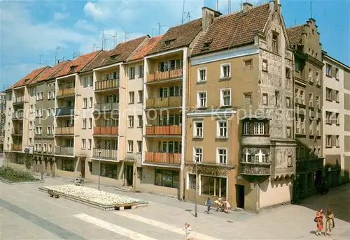 AK / Ansichtskarte Legnica Haeuserpartie Innenstadt Historische Gebaeude Marktplatz Legnica