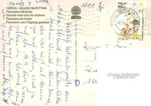 AK / Ansichtskarte Cervia Panorama dall  aereo Cervia