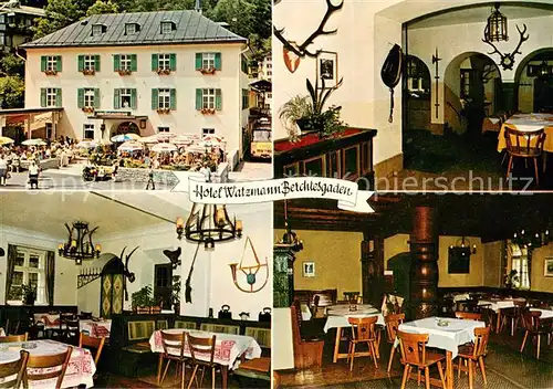 AK / Ansichtskarte Berchtesgaden Hotel Watzmann Restaurant Terrasse Berchtesgaden