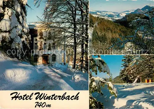 AK / Ansichtskarte St_Anton_Jessnitz Hotel Winterbach an der Mariazellerbahn Winterpanorama St_Anton_Jessnitz