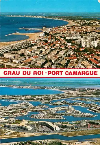 AK / Ansichtskarte Grau du Roi et Port Camargue Vues aeriennes 